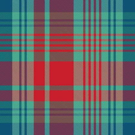 Colorful checkered plaid tartan seamless pattern backgroundのイラスト素材