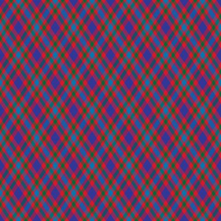 Colorful diagonal checkered plaid tartan seamless pattern backgroundのイラスト素材
