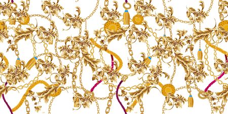 Baroque seamlessの写真素材