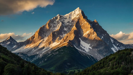 Mount Matterhorn, Zermatt, Switzerland. Beautiful mountain landscape at sunrise.の写真素材