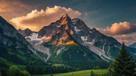 Panoramic viewの写真素材