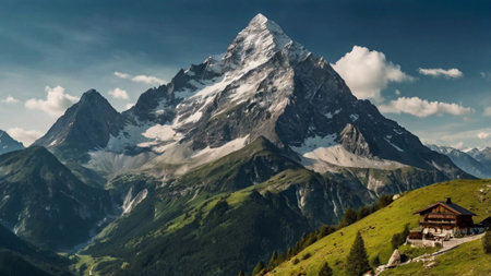 Panoramic view of mount Matterhorn, Zermatt, Switzerland