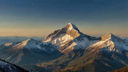 Panoramic view of the Matterhorn in the morning, Switzerlandの写真素材