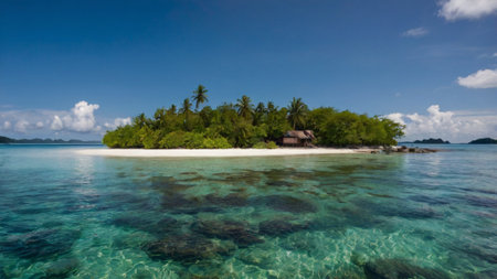 Tropical island at Seychelles, La Digueの写真素材