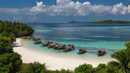 beautiful beach - nature and travel background