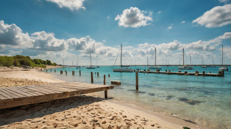 Panoramic view of the marinaの写真素材