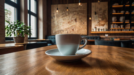 Coffee cup in coffee shop cafe - vintage effect style pictures