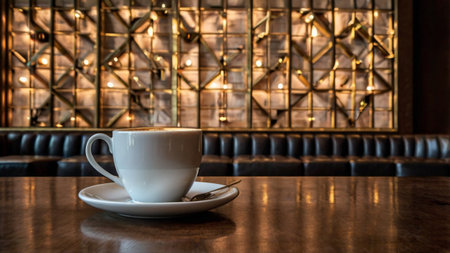 Coffee cup in coffee shop - vintage effect style pictures.の写真素材