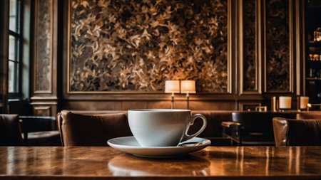 Coffee cup in coffee shop - vintage effect style pictures.の写真素材