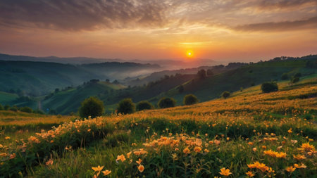 Beautiful summer landscape.