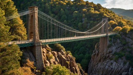 Clifton Suspension Bridge spanning the Avon Gorge and River Avon designed by Brunel and completed in 1864 in Bristol, UKの写真素材