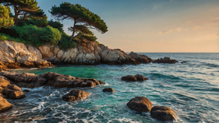 Beautiful seascape of Adriatic sea