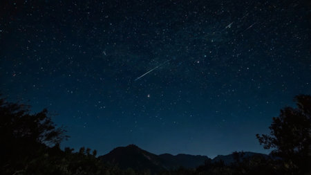 Night sky with stars and milky way. Starry night sky with stars and nebula.