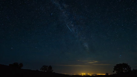Milky way galaxy with stars and space dust in the universe.