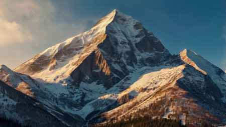 Panoramic view of Mount Matterhorn, Zermatt, Switzerlandの写真素材