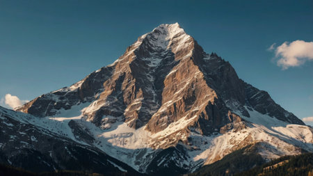 Matterhorn peak in Zermatt, Switzerland, Europe.