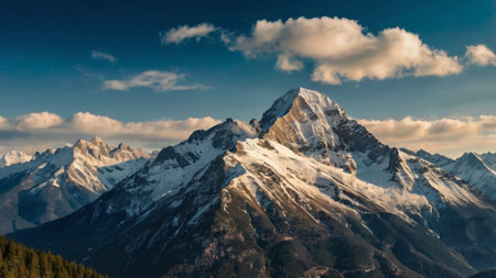 Panoramic view of mountains.の写真素材