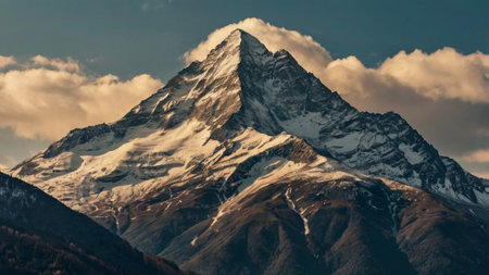 Matterhorn peak in Annapurna Conservation Area, Nepal