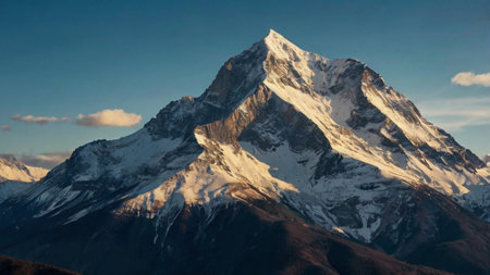 Peak in Himalayas, Annapurna Conservation Area, Nepalの写真素材