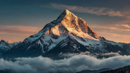 Matterhorn peak at sunrise.