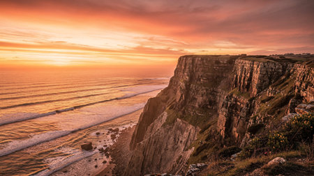 A breathtaking natural landscape featuring stunning scenery with dramatic lighting, vibrant colors, and atmospheric conditions. This high resolution image captures the raw beauty of nature in its most majestic form, perfect for backgrounds, wallpapers, and nature themed projects.