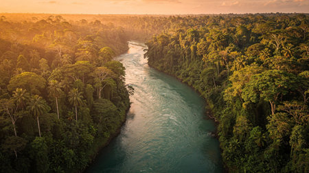 A breathtaking natural landscape featuring stunning scenery with dramatic lighting, vibrant colors, and atmospheric conditions. This high resolution image captures the raw beauty of nature in its most majestic form, perfect for backgrounds, wallpapers, and nature themed projects.
