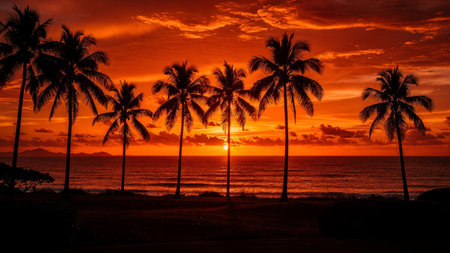 A breathtaking natural landscape featuring stunning scenery with dramatic lighting, vibrant colors, and atmospheric conditions. This high resolution image captures the raw beauty of nature in its most majestic form, perfect for backgrounds, wallpapers, and nature themed projects.