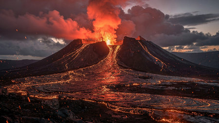 A breathtaking natural landscape with dramatic lighting, vibrant colors, and stunning scenery across diverse environments including mountains, forests, beaches, deserts, and flower fields.