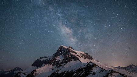Milky Way above the Matterhorn in Zermatt, Switzerland