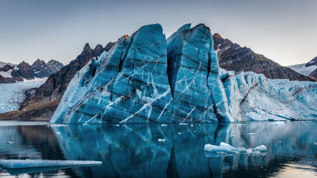 Ice formations in Glacier Lagoon, Iceland, Europe