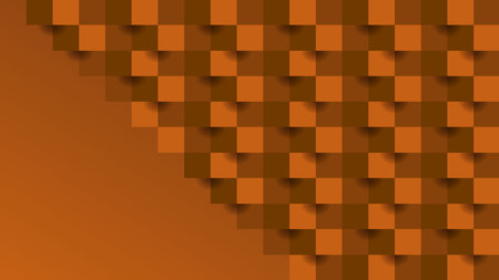 Abstract brown background with squares and shadows. Vector illustration for your designのイラスト素材