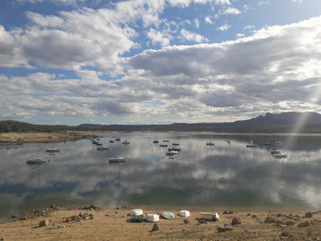 Atazar reservoir viewsの写真素材
