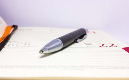 diary and penの写真素材