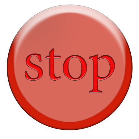 Red button with the wordの写真素材