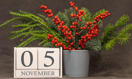 Memory and important date October 31, desk calendar - autumn season.の写真素材