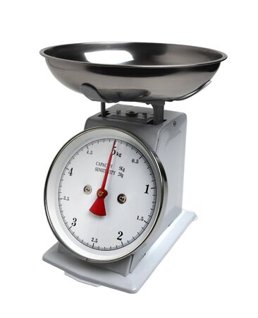 Scale with red indexの写真素材