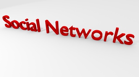 Social Networks in 3Dの写真素材