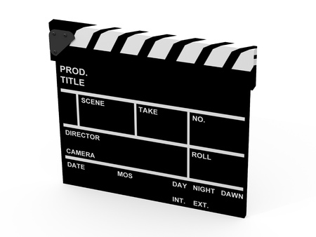 professional movie clapboardの写真素材