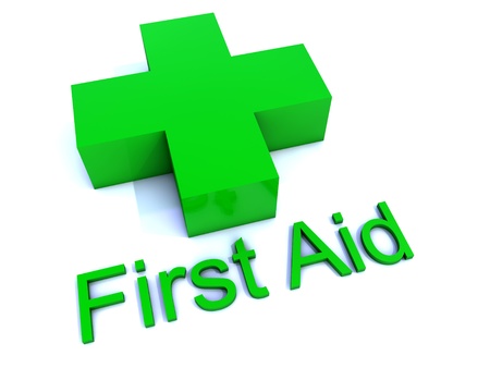 Green First Aid Crossの写真素材