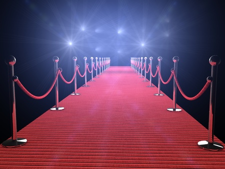 red carpet with flash lights in the background red carpet with flash lights in the background