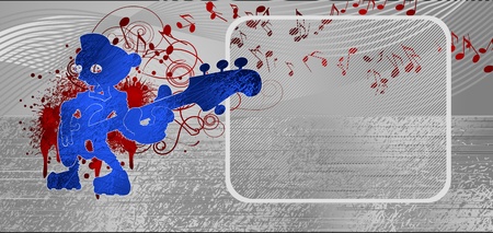 music metallic backgroundのイラスト素材