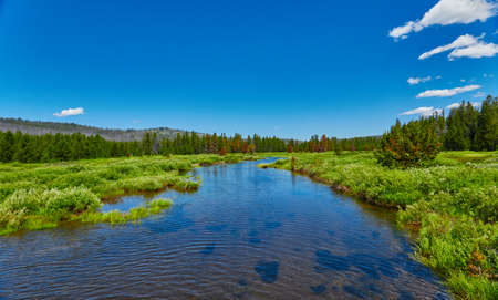 Mountain road, East Fork Road to McCall, Idaho.