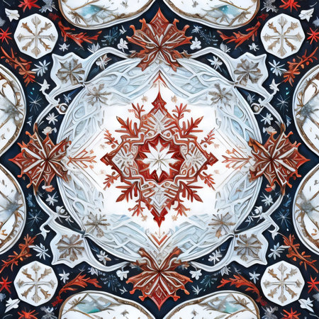 Kaleidoscope of color with beautiful ornamental - Oriental patternの素材
