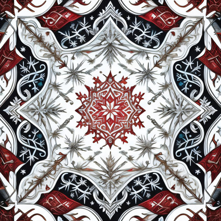 Kaleidoscope of color with beautiful ornamental - Thorough background summary - seamlessの素材