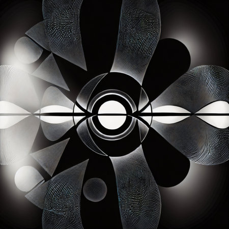 abstract fractal background a computer-generated 2D illustration, textureの素材