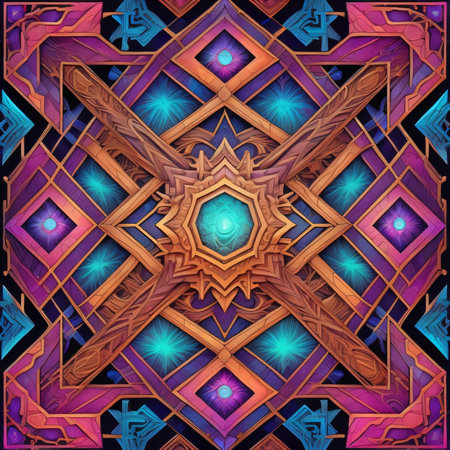 Abstract fractal background. Computer-generated image. Digital art.の素材