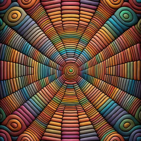 Colorful abstract background. Psychedelic fractal image. 3d render.の素材