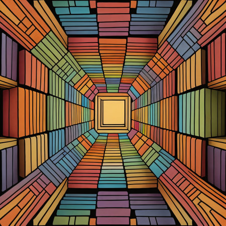 Abstract background with colorful brick wall. Vector illustration. eps 10.の素材
