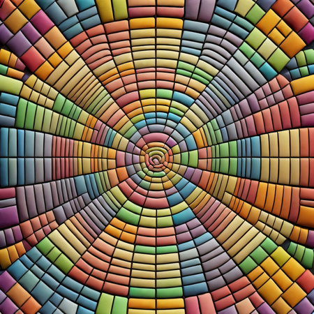 Abstract colorful background. Psychedelic fractal. Digital art. 3d render.の素材