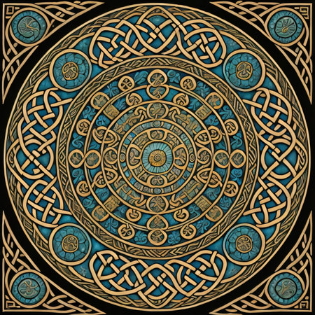 Arabic pattern on a black background. Vector illustration. EPS 10の素材